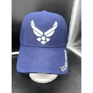 Baseball Style Blue U.S. Air Force USAF Adjustable One Size Strap Back Hat Cap